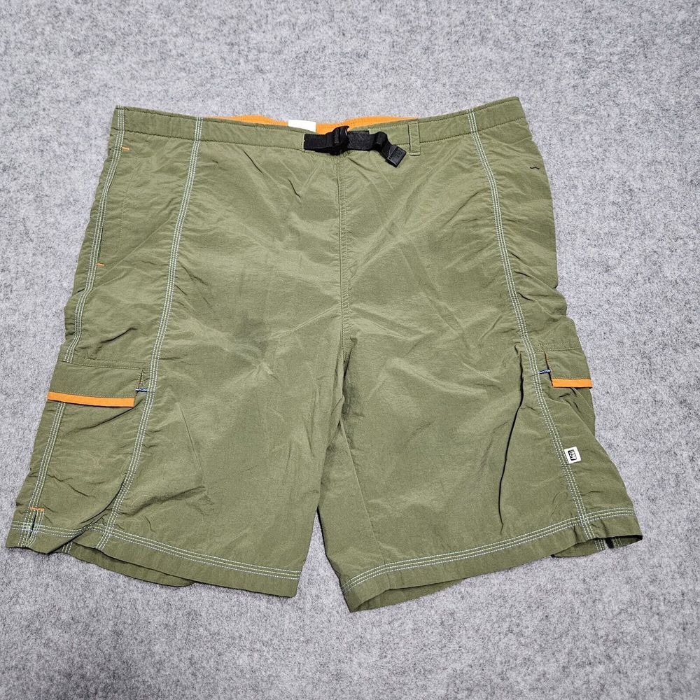 REI Co-op‎ Sahara Cargo Shorts Men's L Green Belted Hiking Outdoors Camping UPF